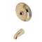 Kingston Brass KB3632TTLH Tub Trim Only W/out Handle, Polished Brass KB3632TTLH - alternate 1